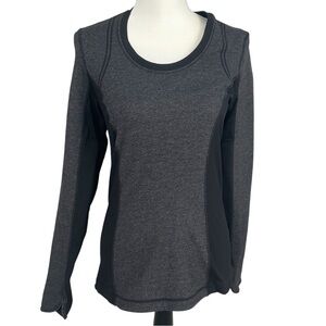 Lululemon Women's Gray Long Sleeve Top switchback tee running